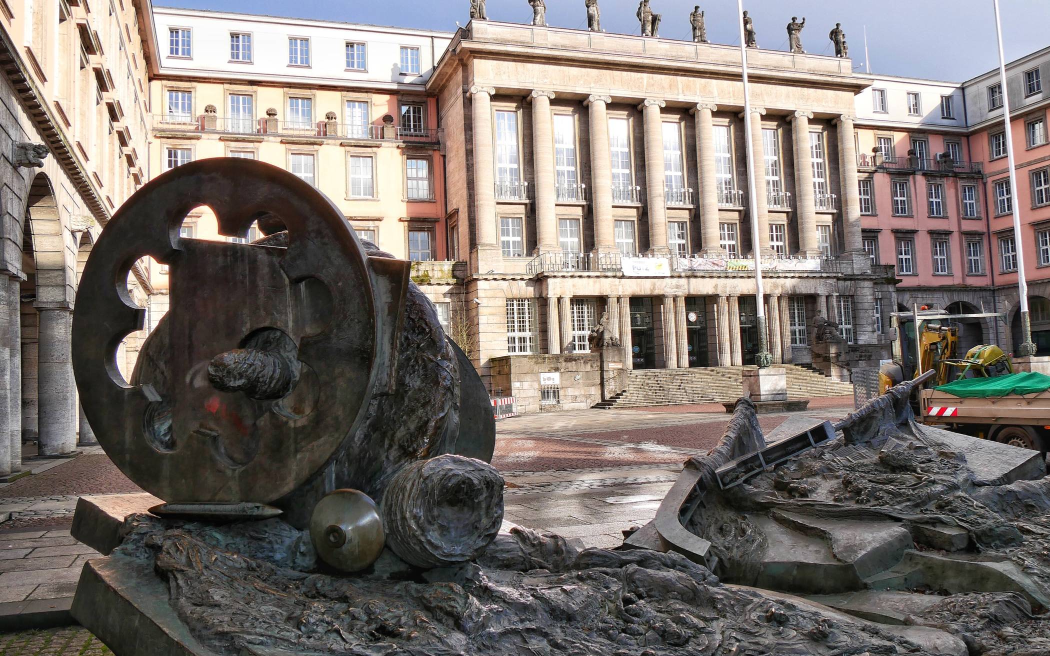 Blick auf das Rathaus.