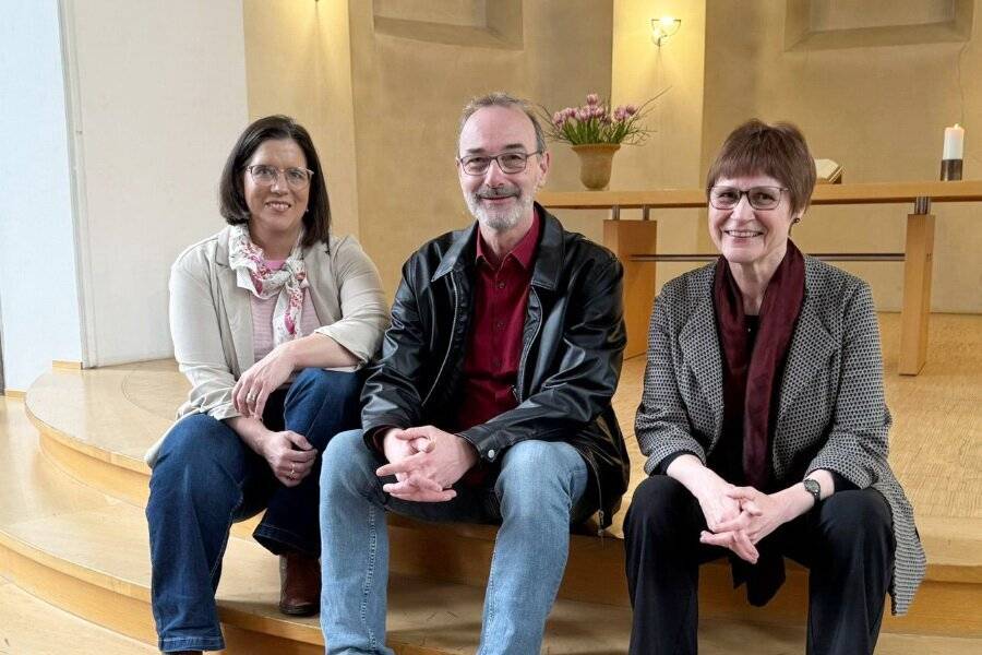 Katharina Pött (li.), Jochen Denker und