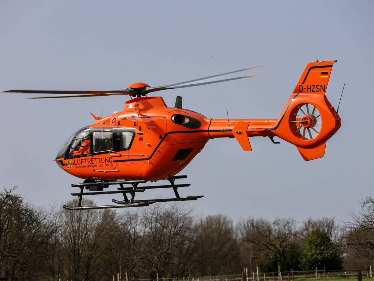 Rettungshubschrauber in Ronsdorf
