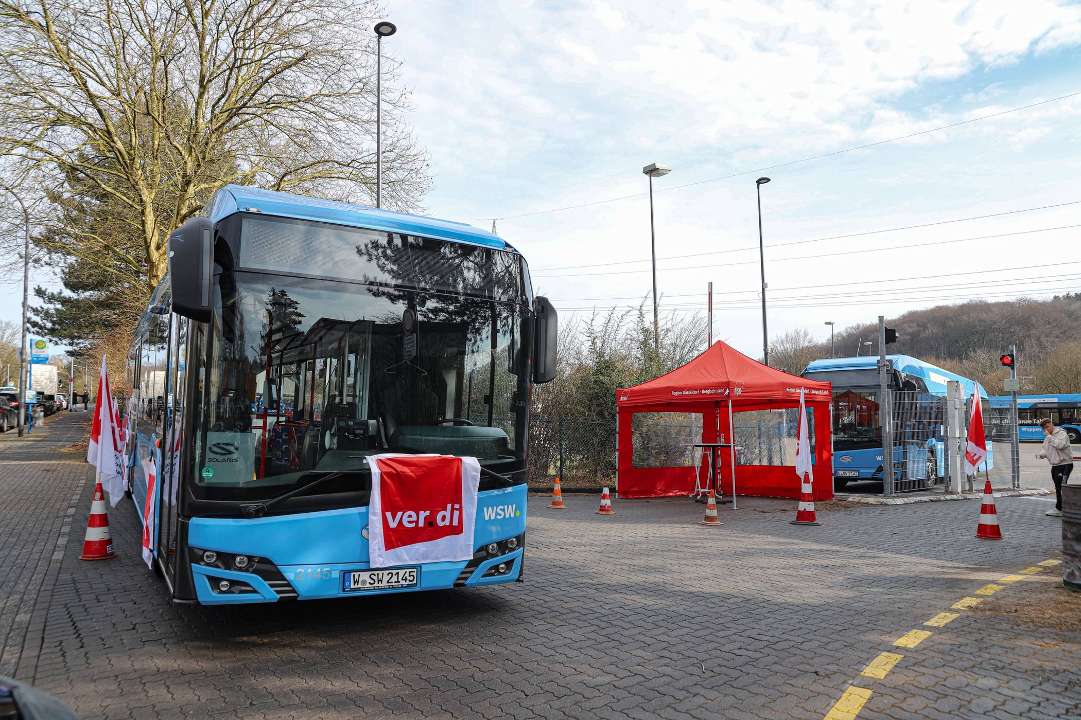  Bildvom Warnstreik im Februar 2026. 
