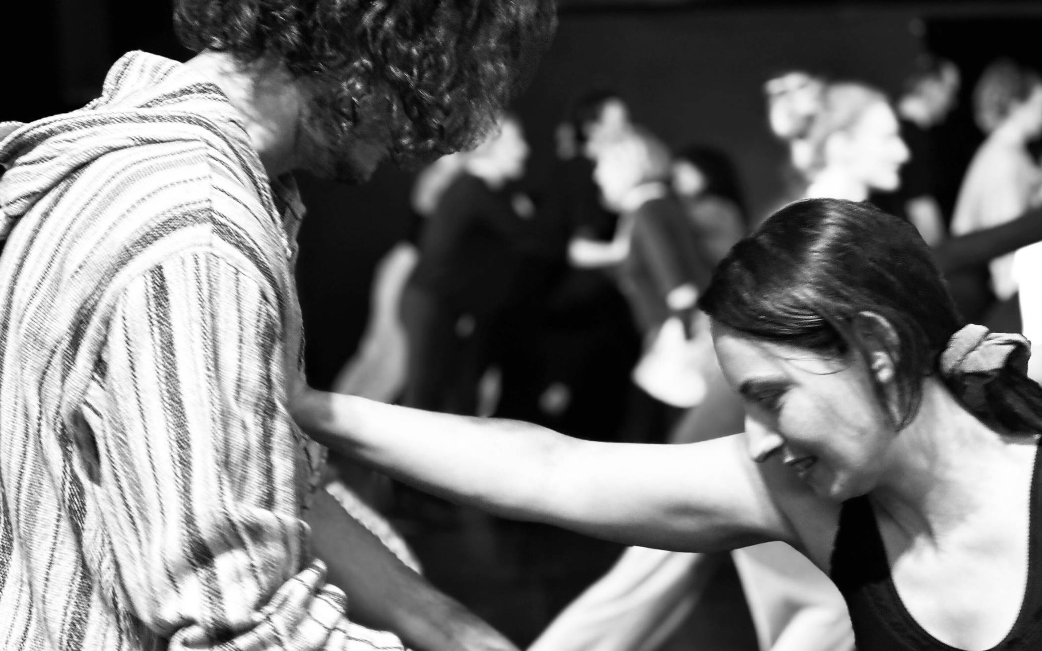 Eine Szene aus den Proben zu „Ein Stück mit Tanz“.  