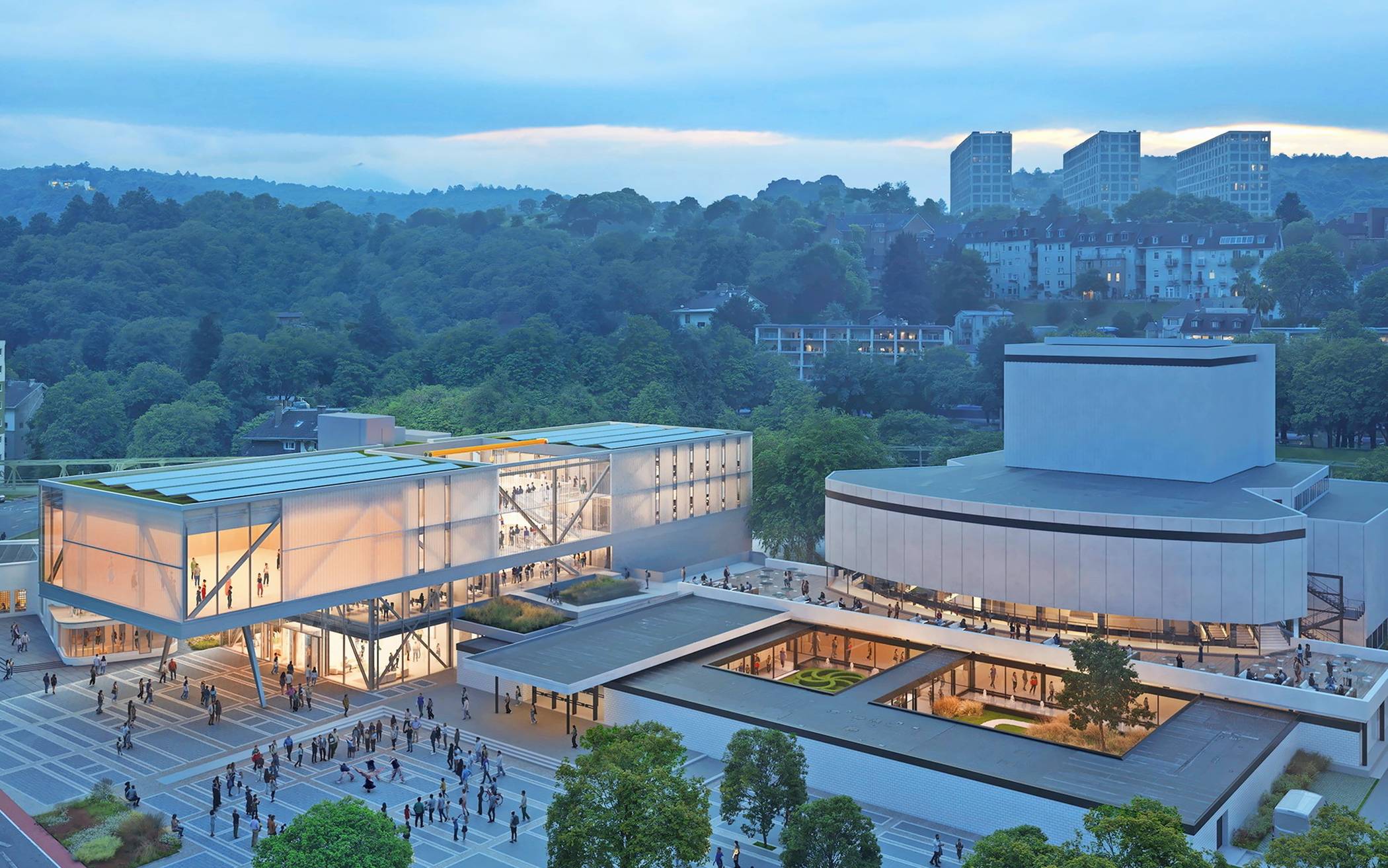 Eine Visualisierung des künftigen Pina-Bausch-Zentrums.   