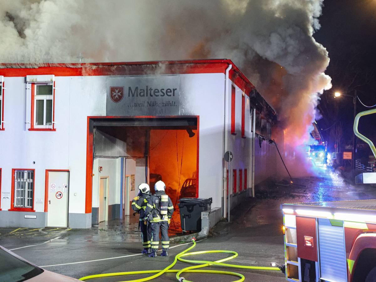 Dienstbetrieb läuft bei Maltesern trotz Großbrand weiter