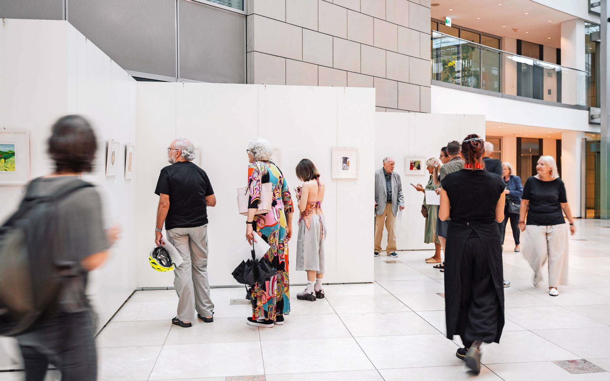  Kunst in der Sparkasse: Das ist immer wieder ein Publikumsmagnet.  