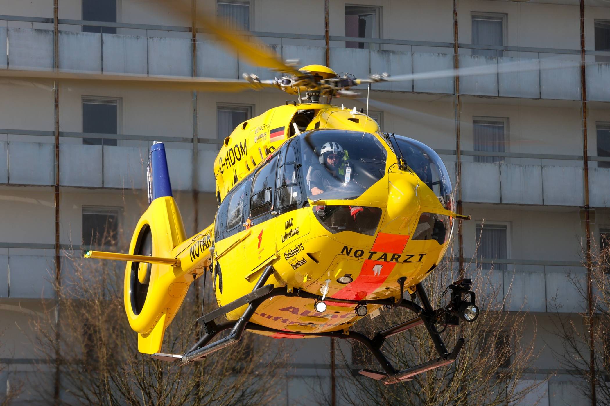  „Christoph Rheinland“ im Einsatz. 