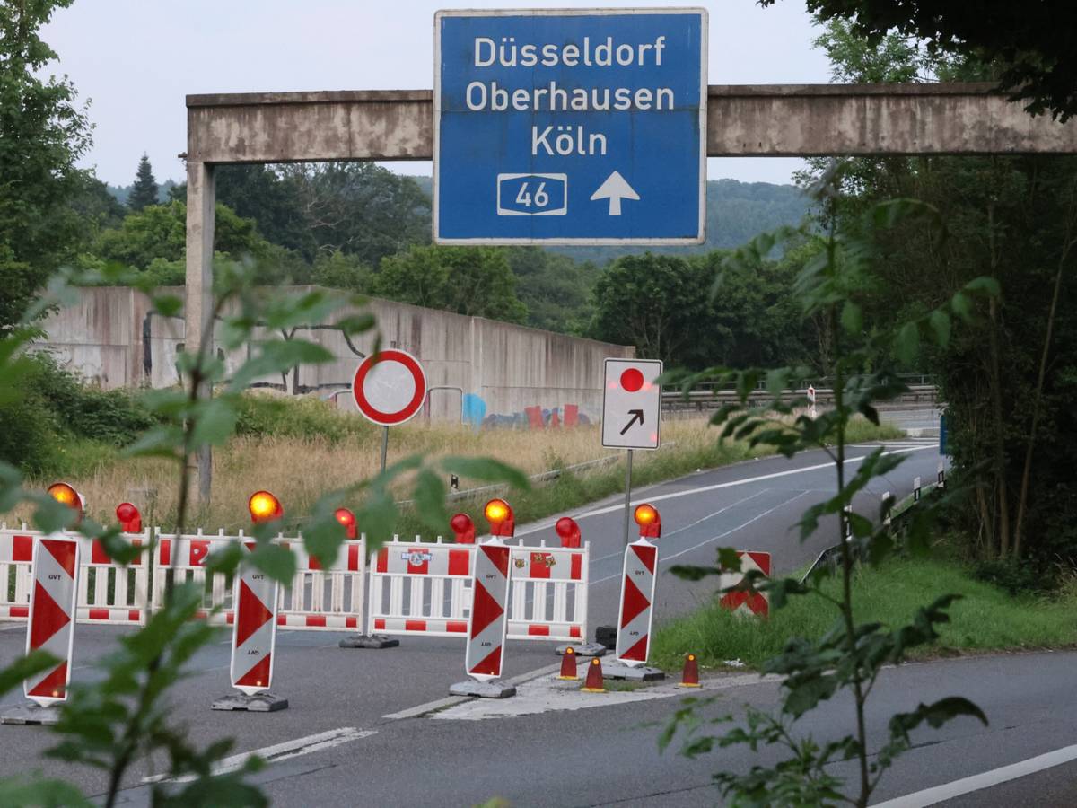 Komplettsperrung auf der A46 am Wochenende