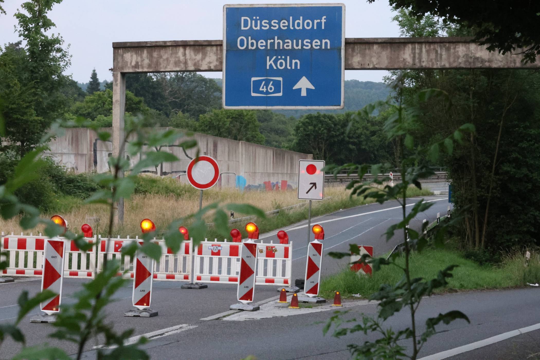 Bild von der Sperrung im Juni 2025.