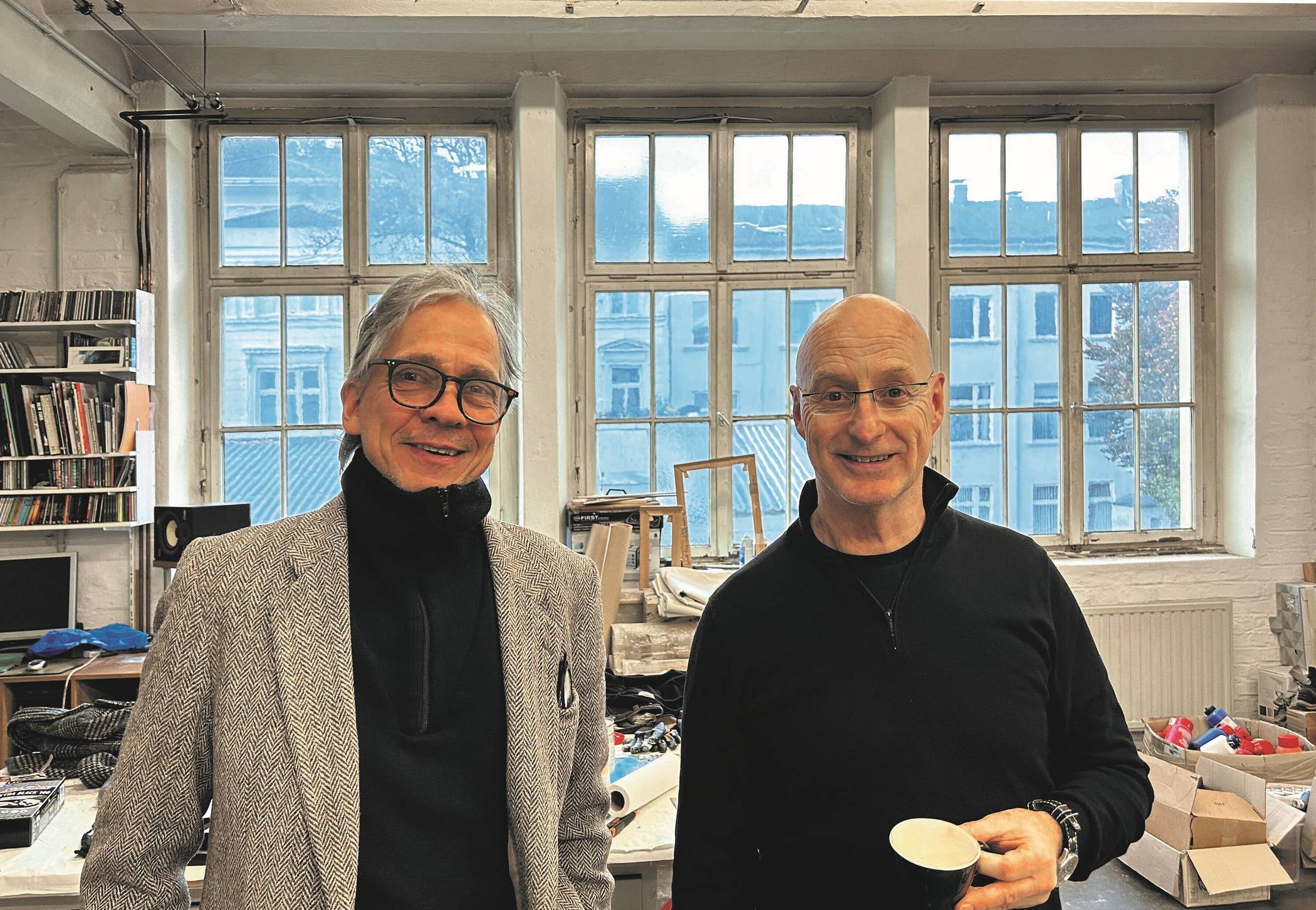  Die Künstler Felix Baltzer (links) und Volker Wevers.  