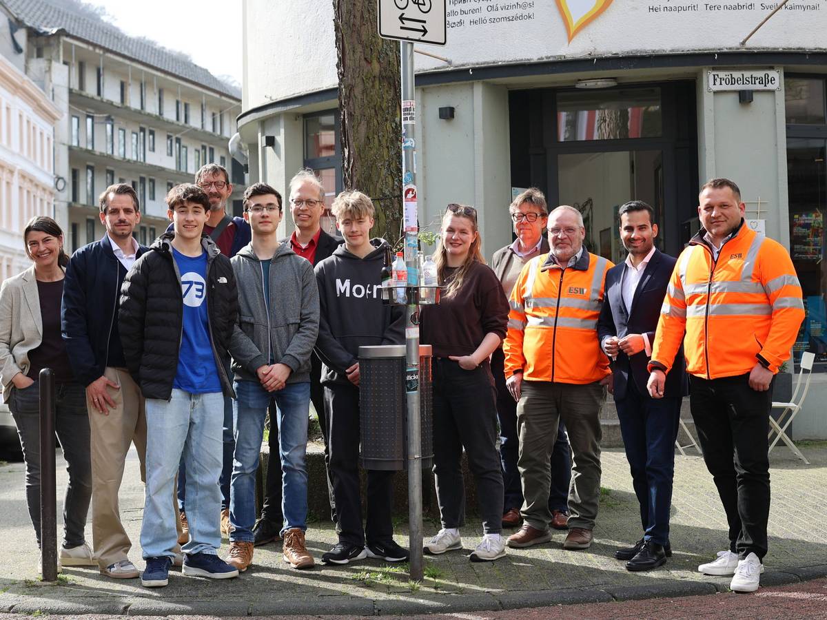 „WupperRinge“: Schülerprojekt installiert weitere Pfandringe