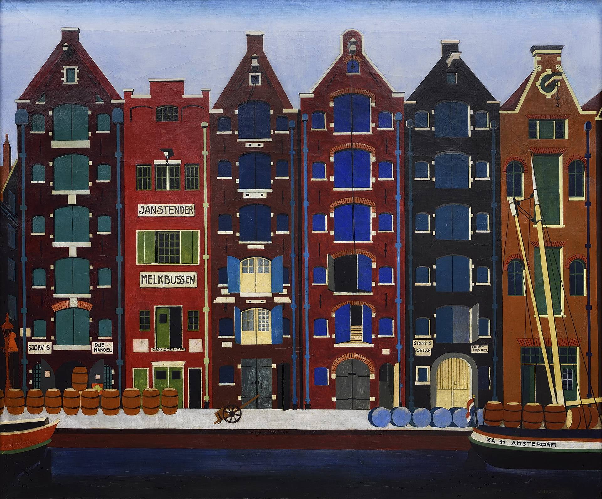 Carl Grossberg, Amsterdam, Brouwersgracht, 1925, Merrill C. Berman Collection.