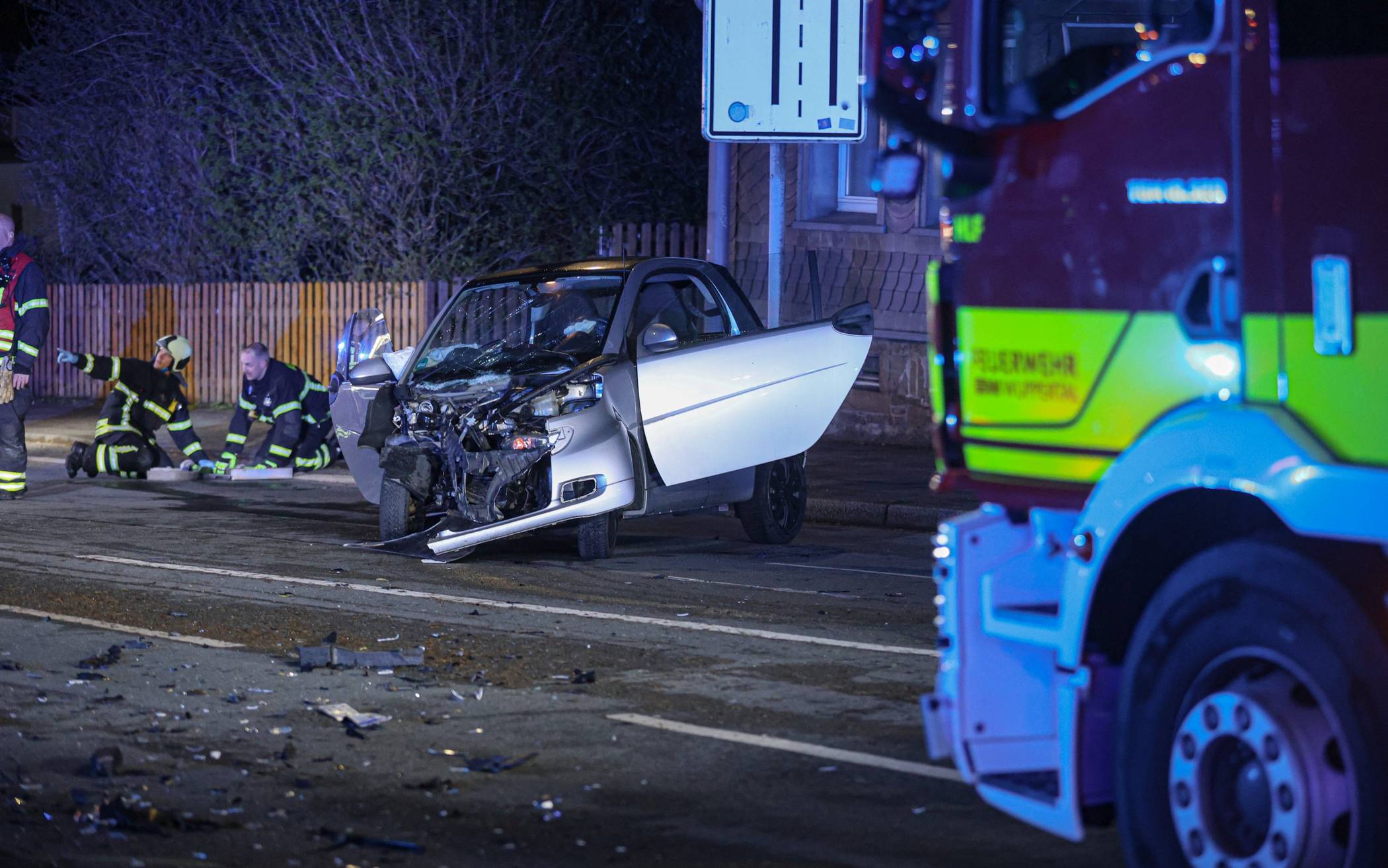 Schwerer Unfall nach Flucht vor der Polizei