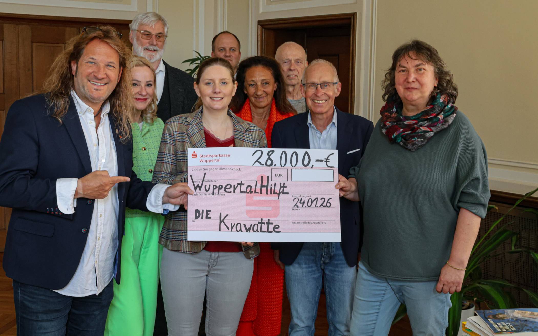 Initiator Stefan Mageney (li.) freute sich