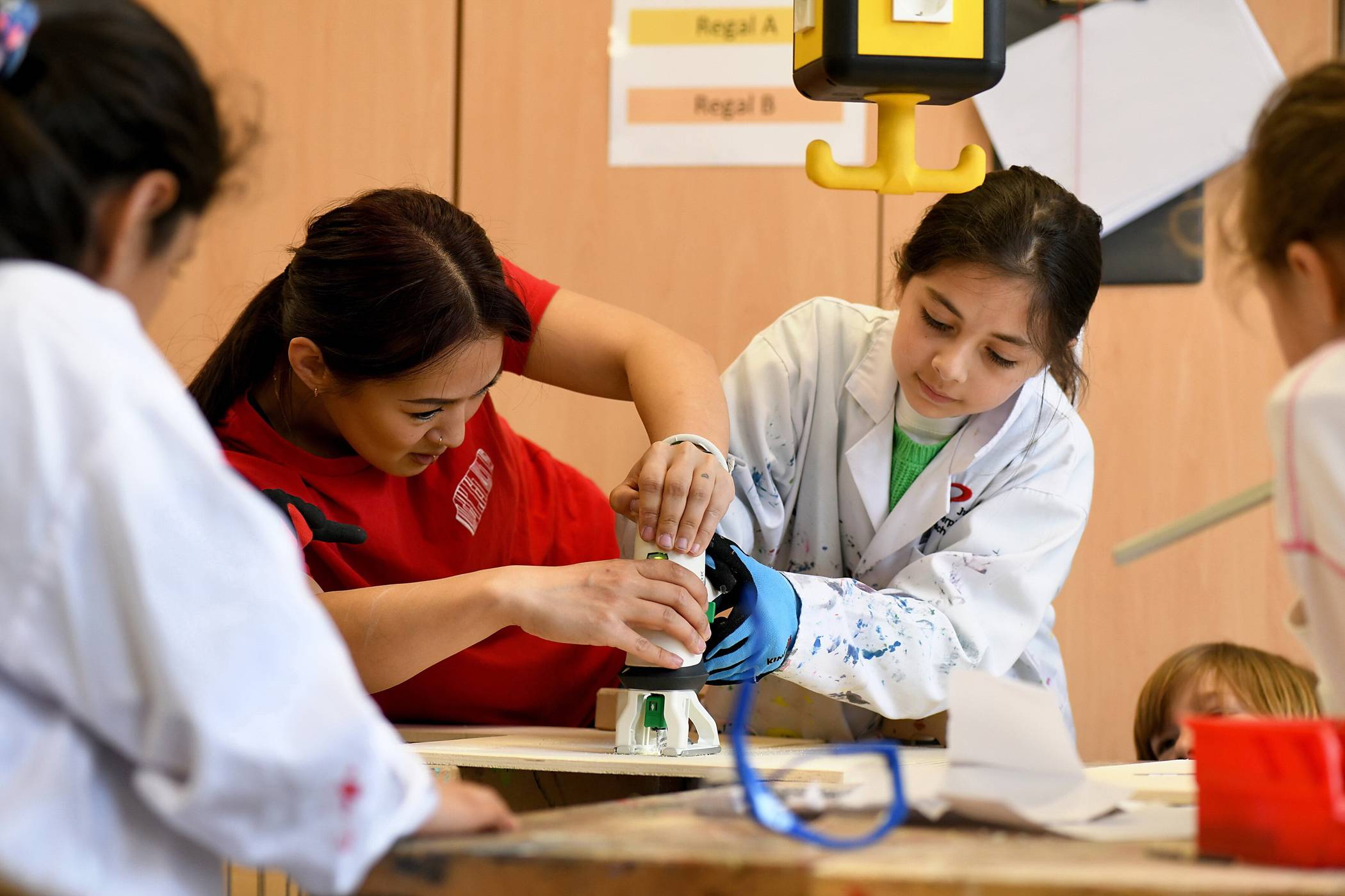  Blick in einen der Kurse. 