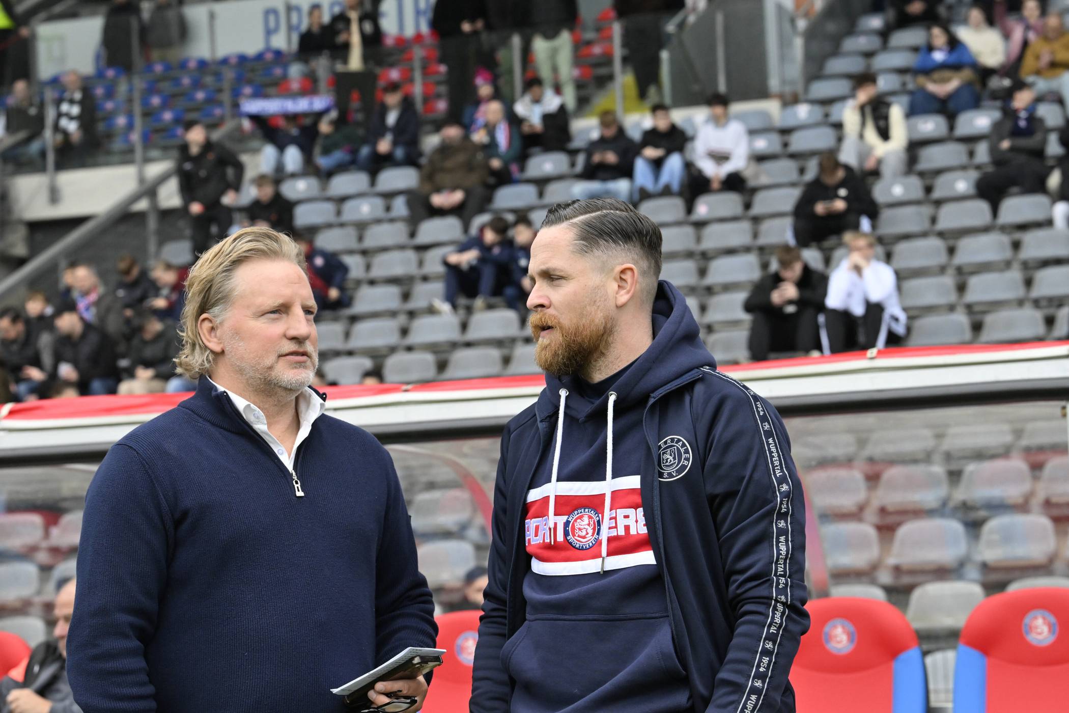 Berater Stephan Küsters (li.) und Trainer Mike Wunderlich.