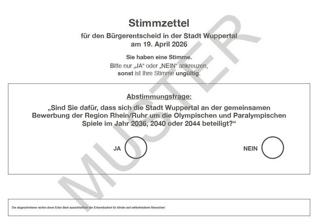  Der Stimmzettel. 