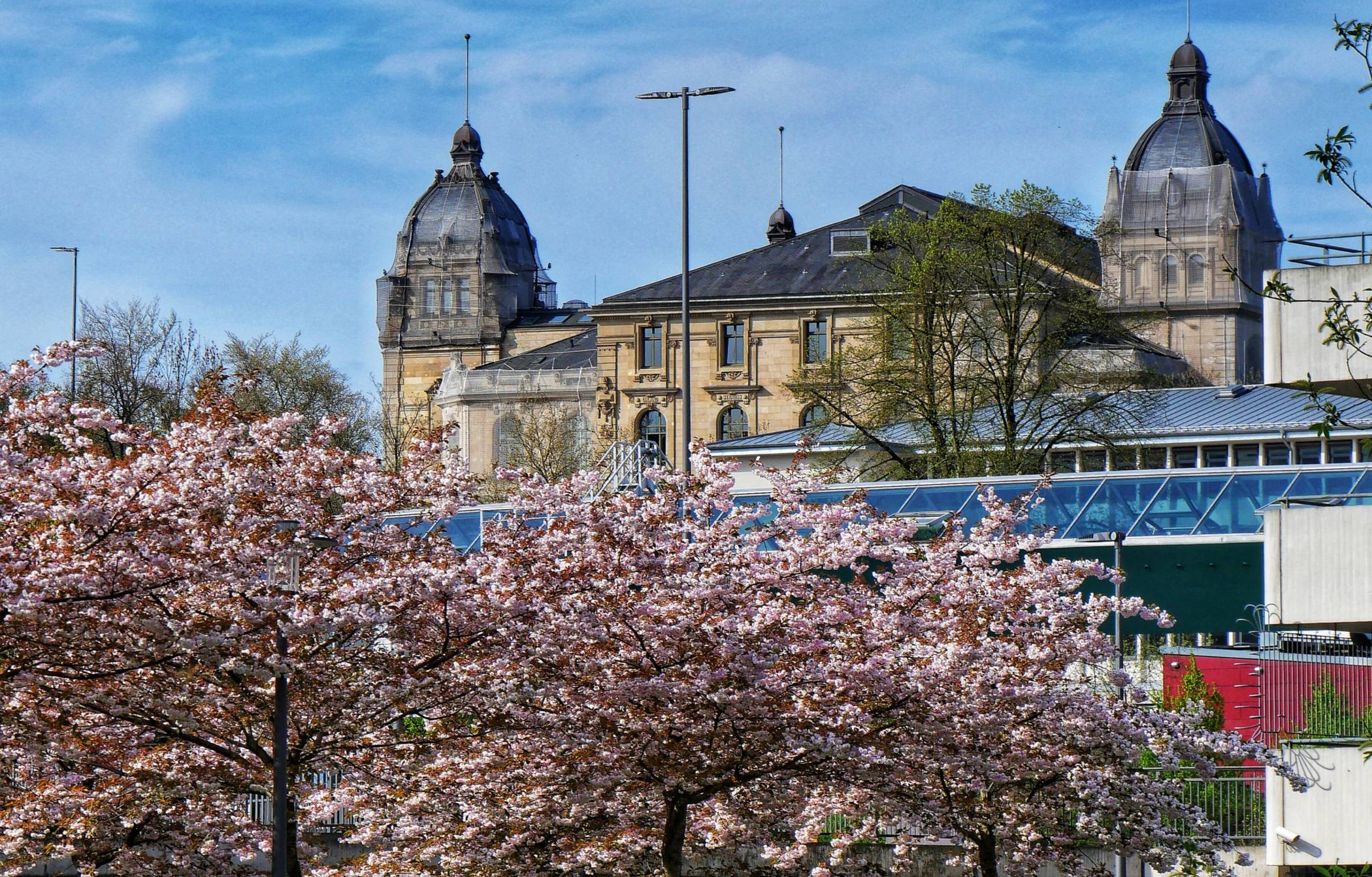 Blick auf die Historische Stadthalle.