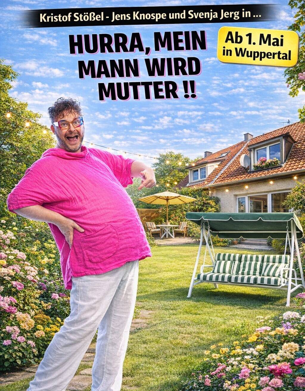 Kristof Stößel auf dem Plakat.