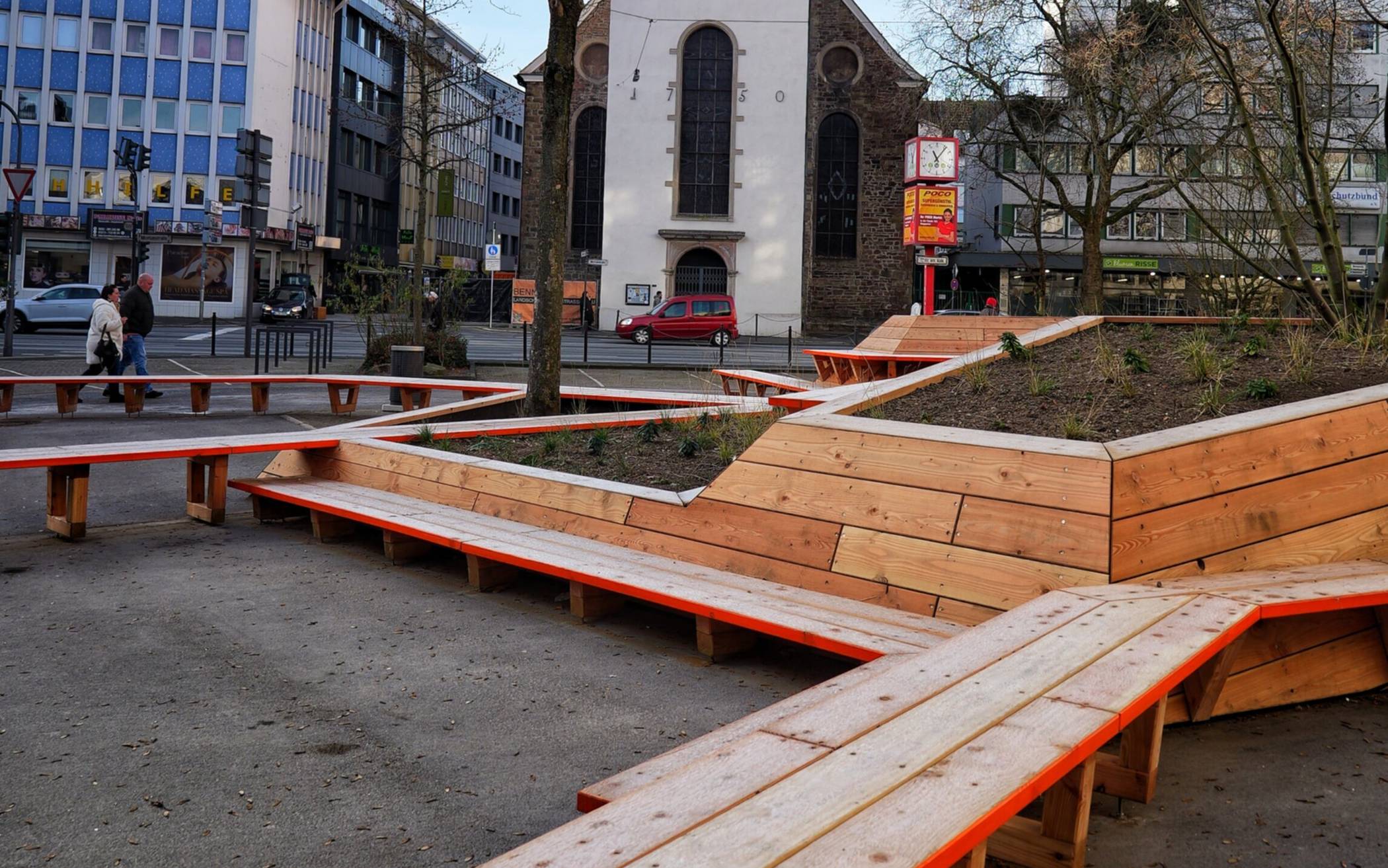 Blick auf den Platz am Kolk.