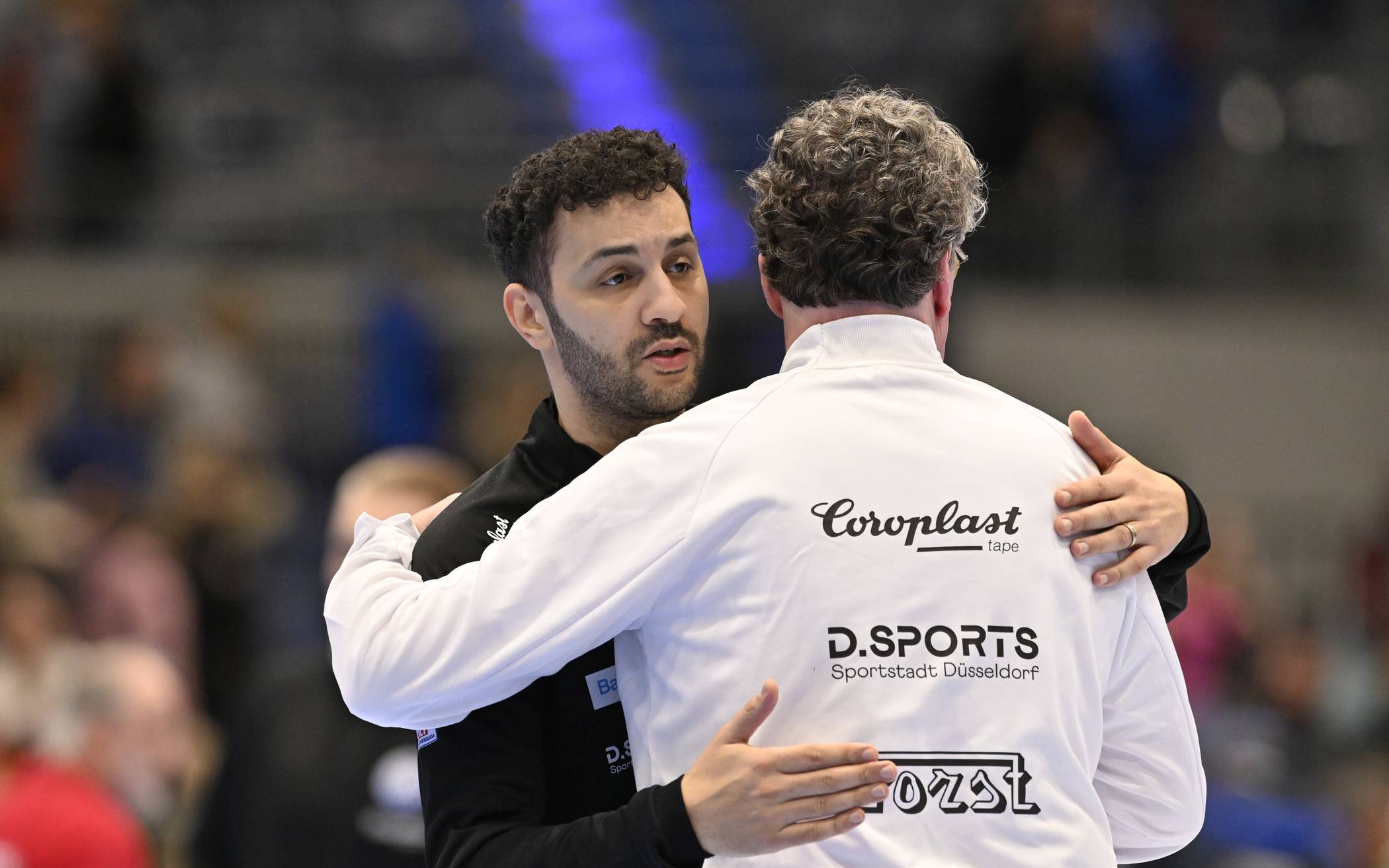 Trainer Jamal Naji und BHC-Geschäftsführer Jörn