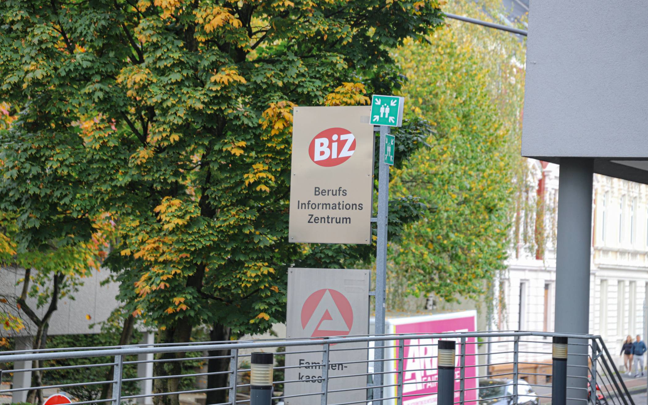 Eingeschränkte Zufahrt zur Agentur für Arbeit