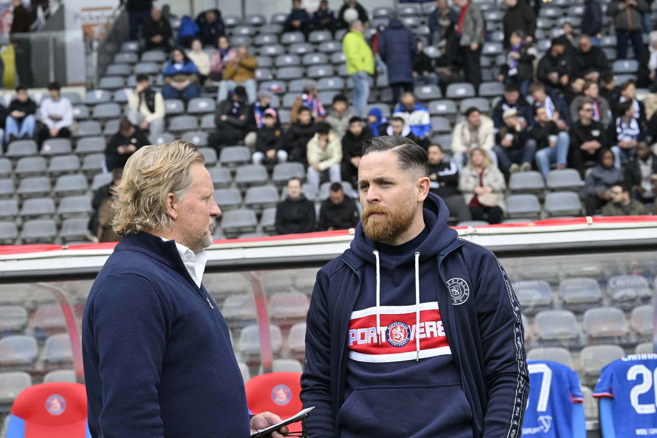 Der Sportliche Berater Stephan Küsters (li.) und Trainer Mike Wunderlich.