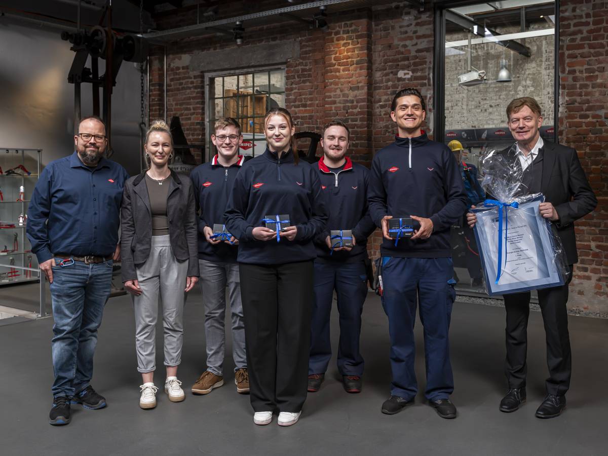 KNIPEX-Azubis als Energie-Scouts erfolgreich