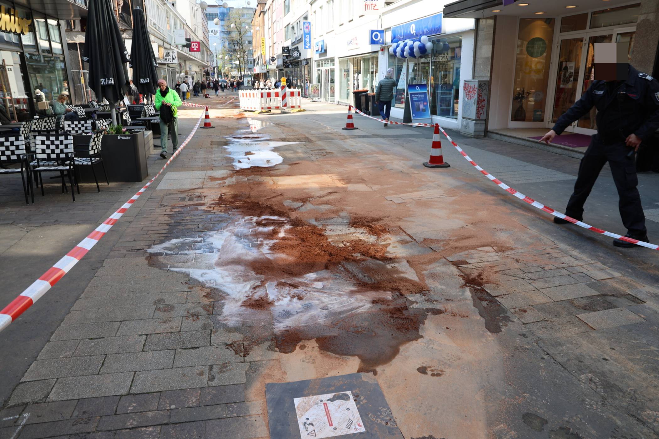  Der Bereich wurde abgesperrt. 