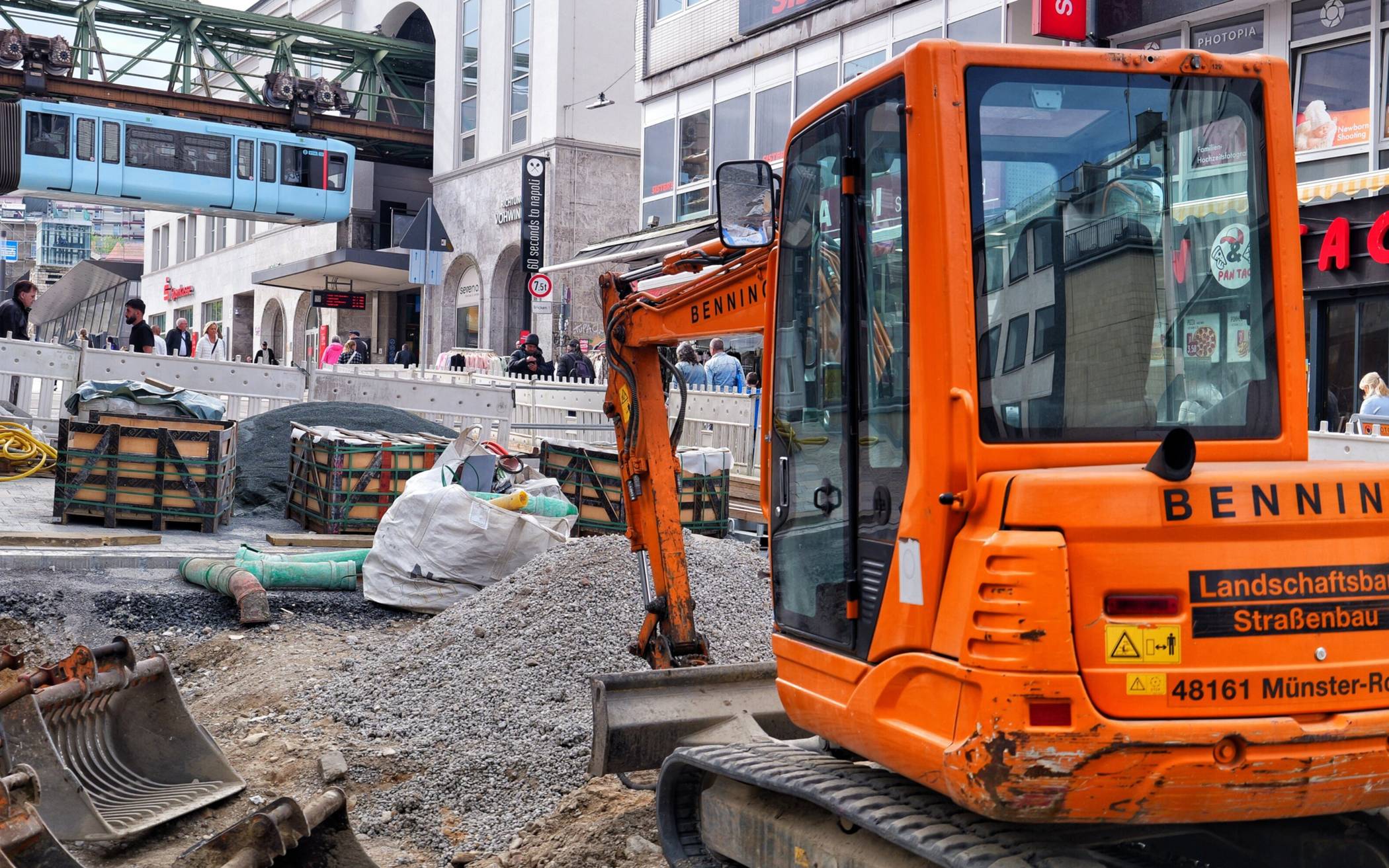 Die Baustelle an der Alten Freiheit.