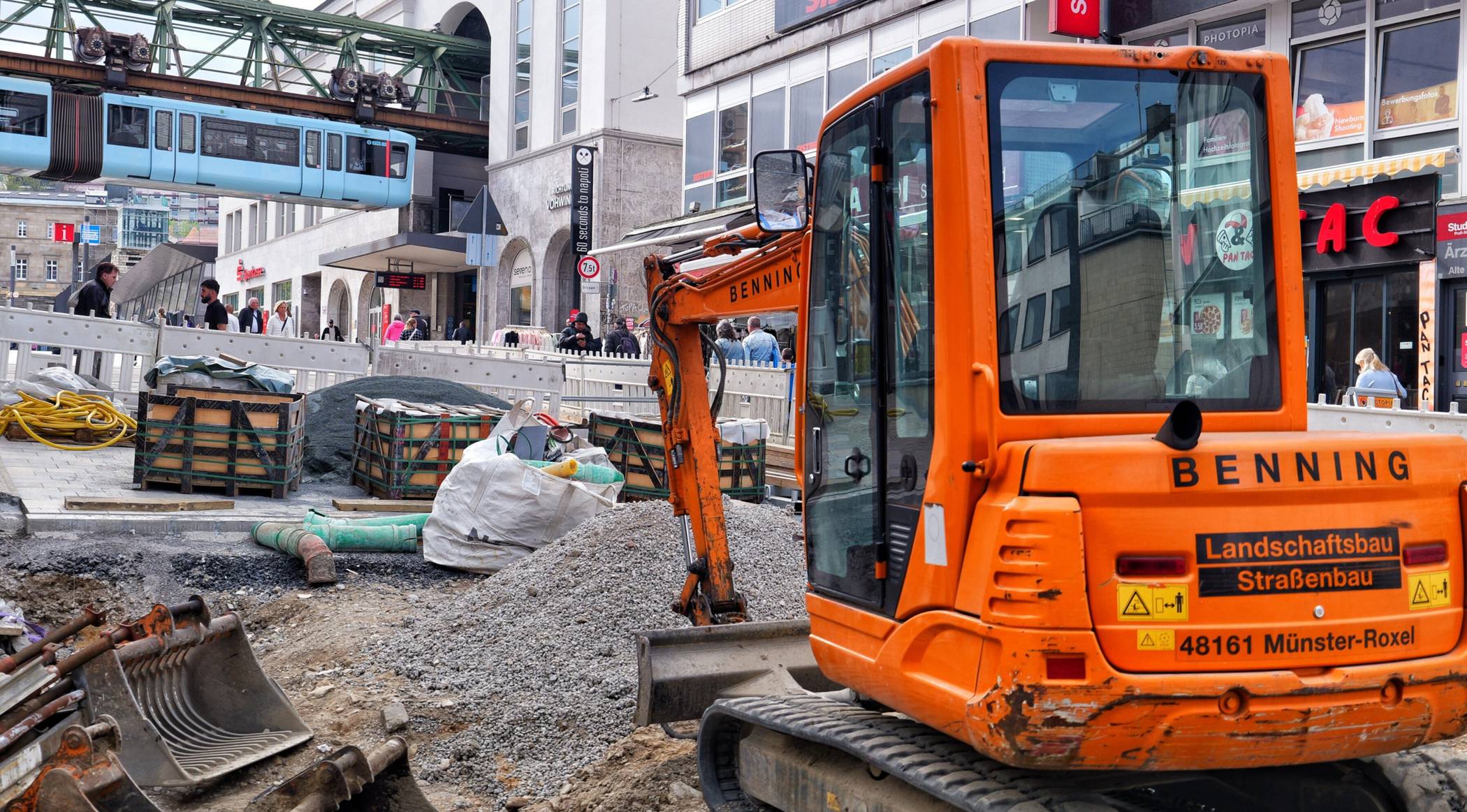  Die Baustelle an der Alten Freiheit. 