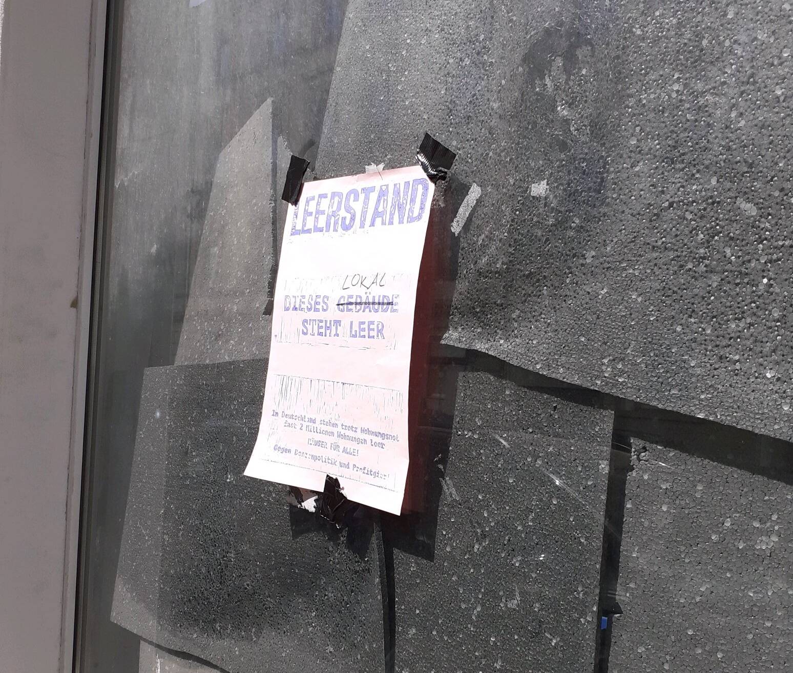 Eines der betroffenen Ladenlokale.