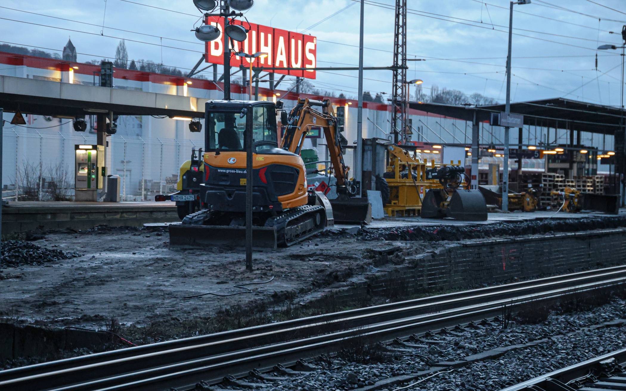 Die Arbeiten in Oberbarmen.