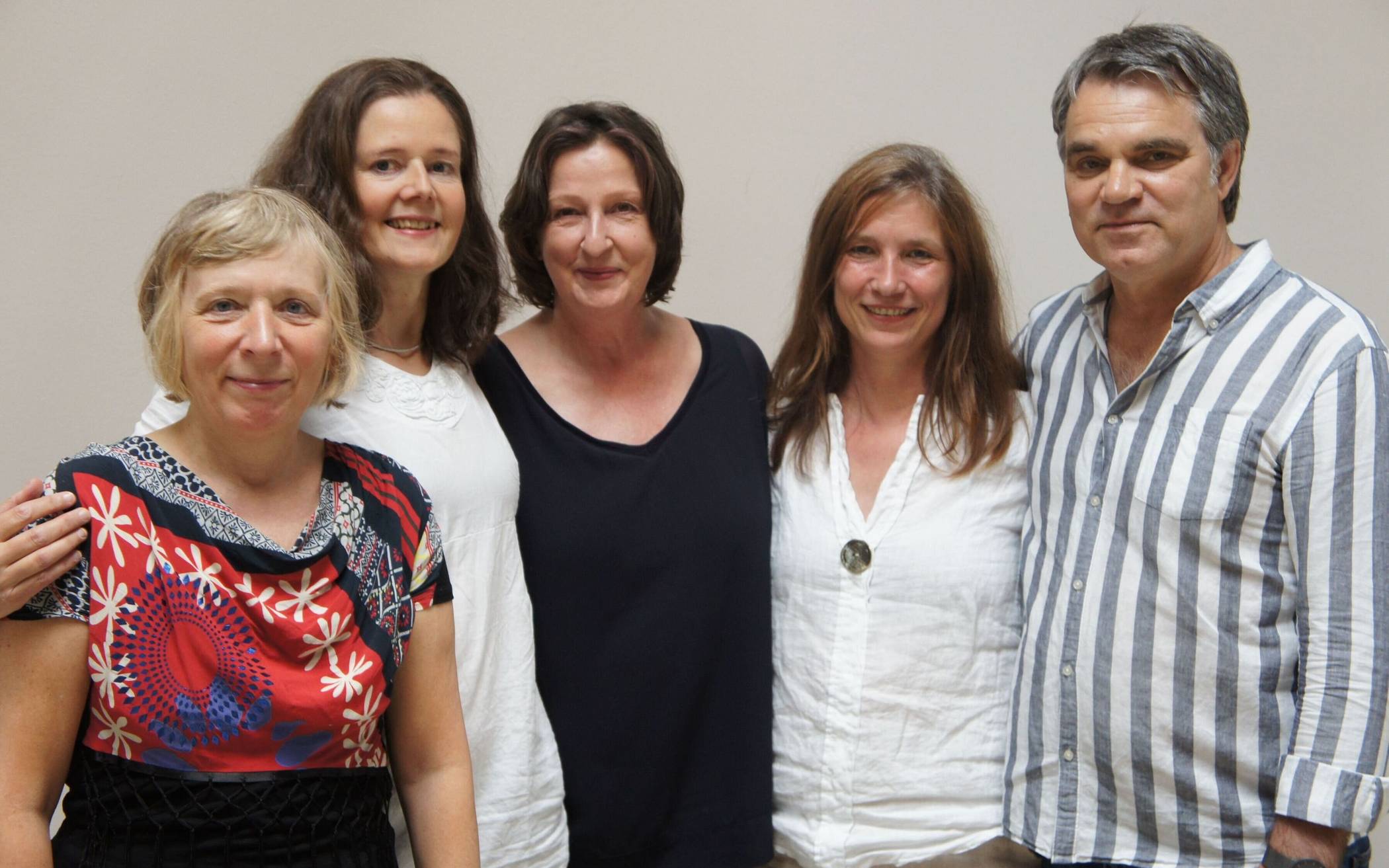 Jan Kazda und Heike Haushalter, Petra Stalz, Monika Schleicher sowie Gesa Hangen vom „Indigo“-Streichquartett.