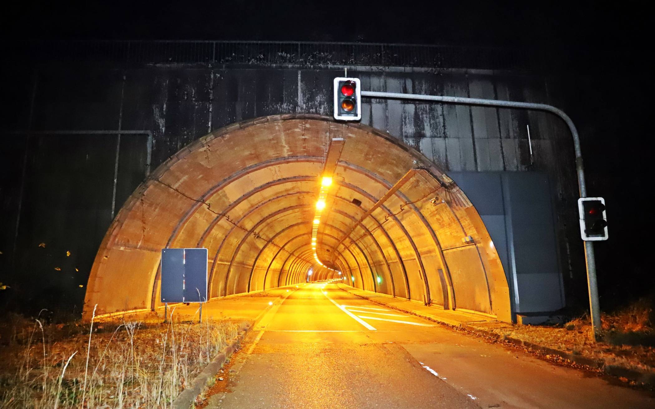 Der Kiesbergtunnel.