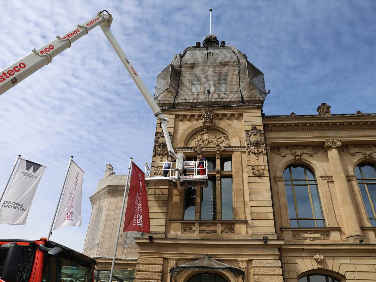 Fassade der Stadthalle wird viele Jahre saniert