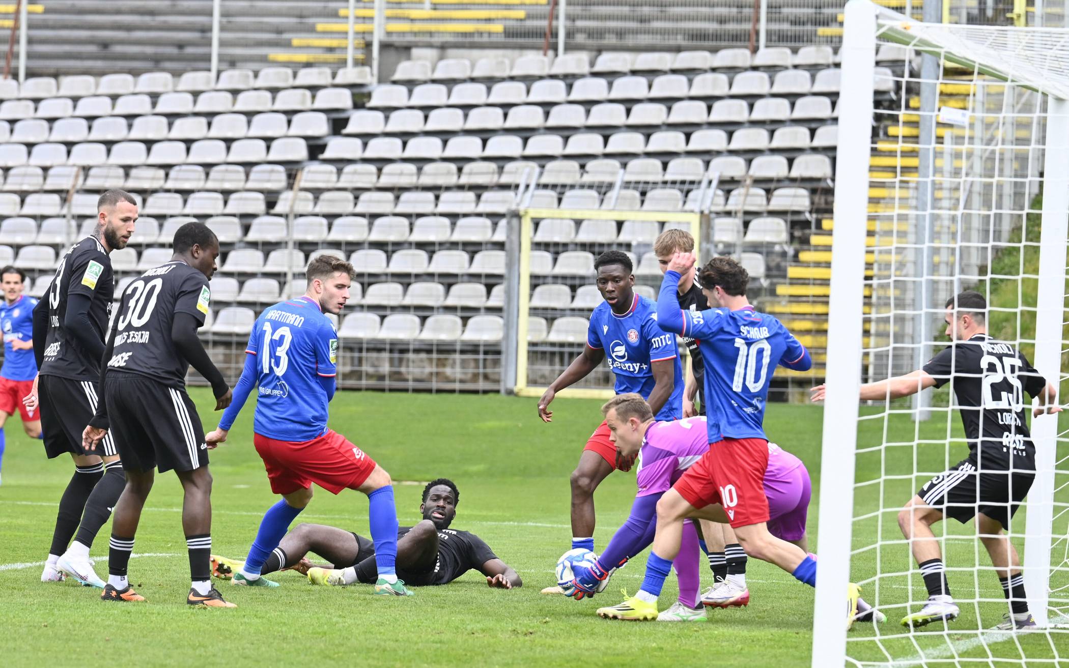 Szene aus dem Heimspiel gegen Bocholt.