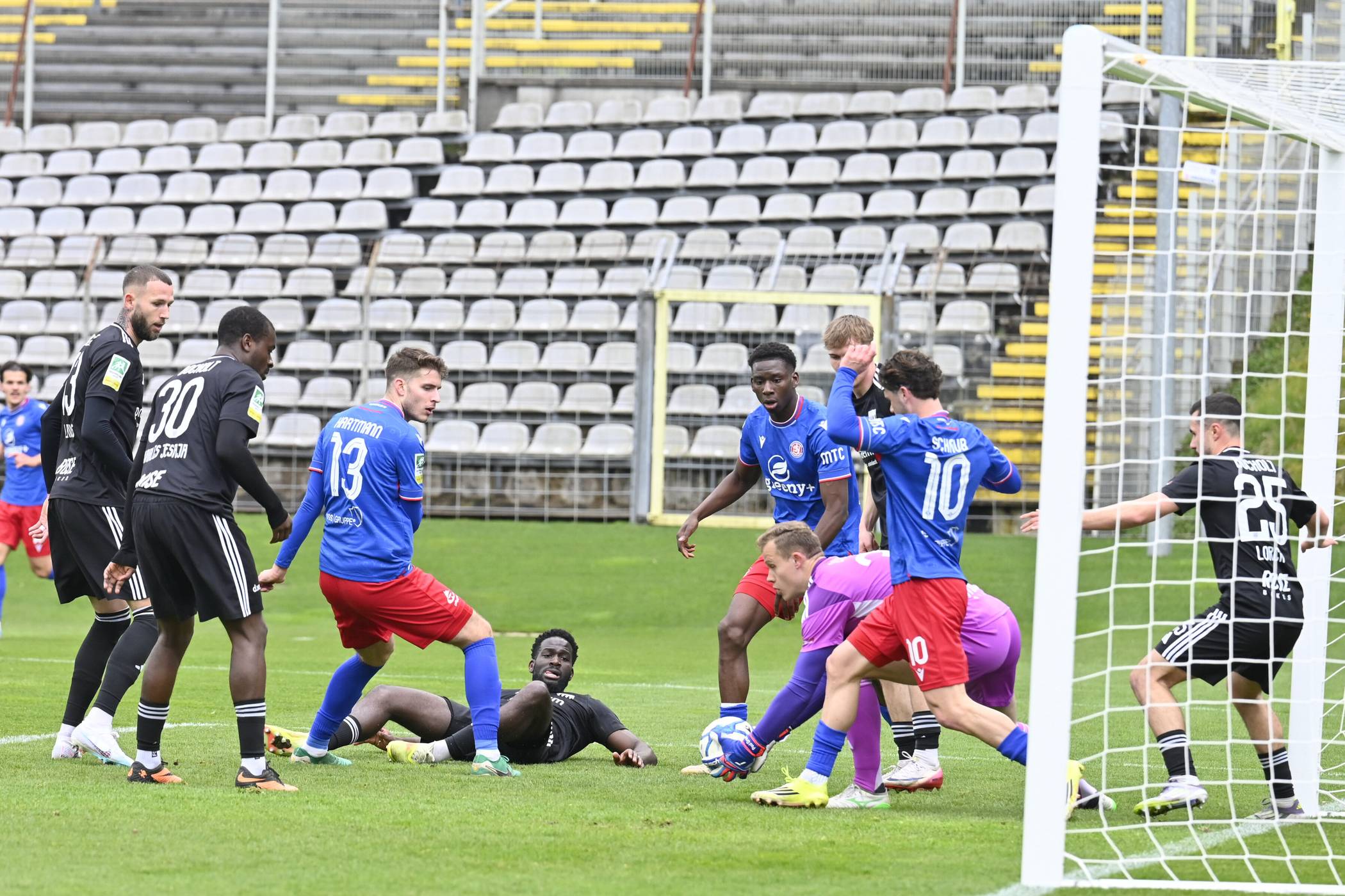 Szene aus dem Heimspiel gegen Bocholt.