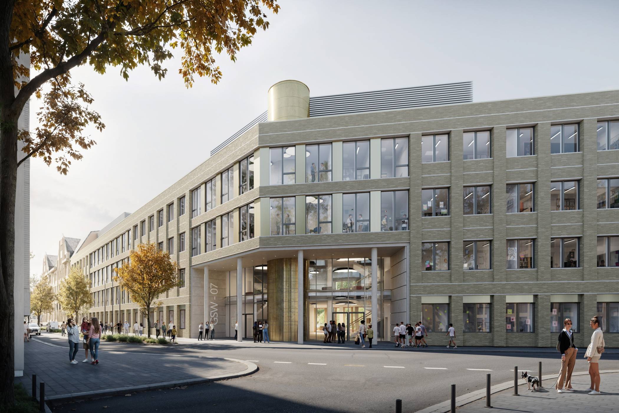  So soll die Gesamtschule an der Bockmühle aussehen. 