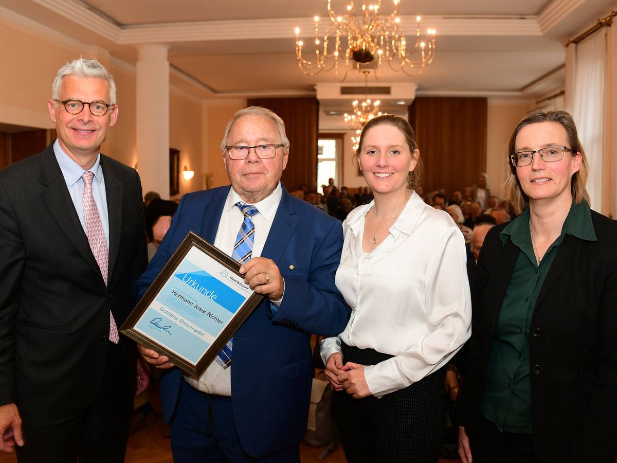 „Haus & Grund“: Hoher Besuch, besondere Ehrung