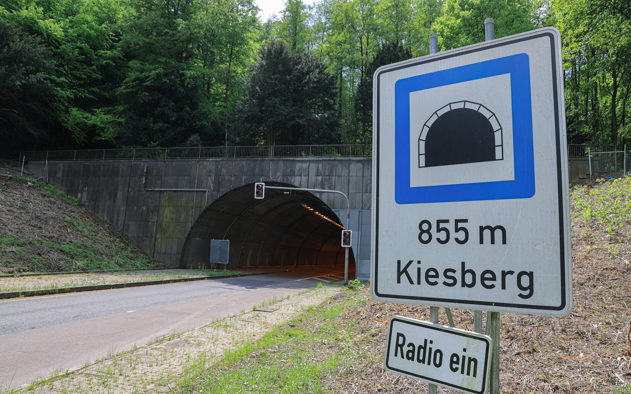 Der Kiesbergtunnel.