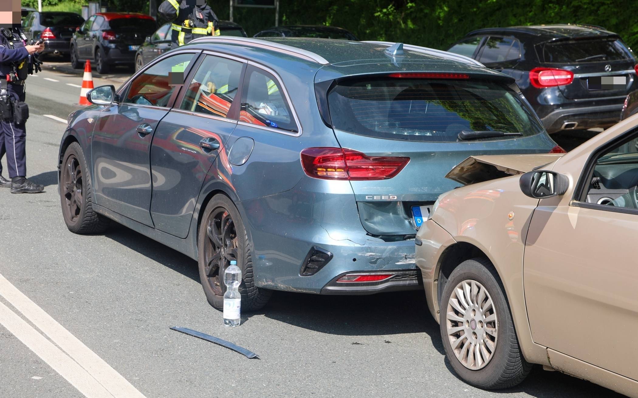 Bilder: Auffahrunfall am Wuppertaler Höfen