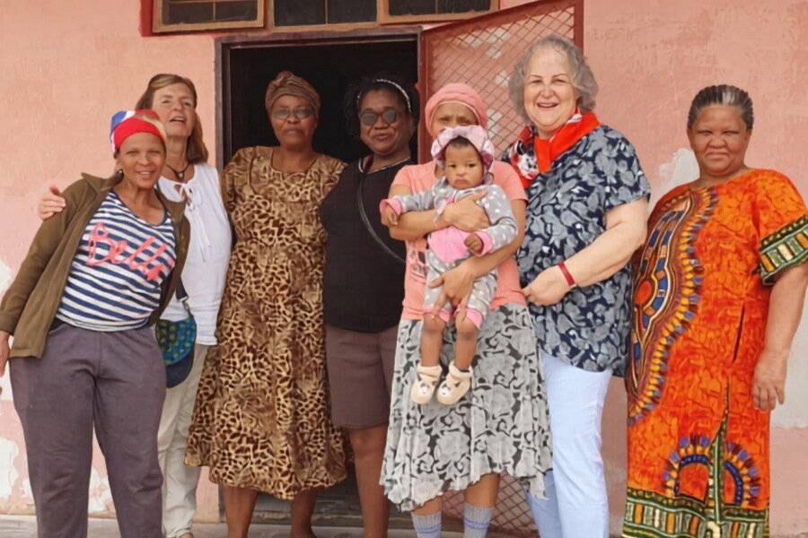 Katja Dummer beim Partnerschaftsbesuch in Keetmanshoop