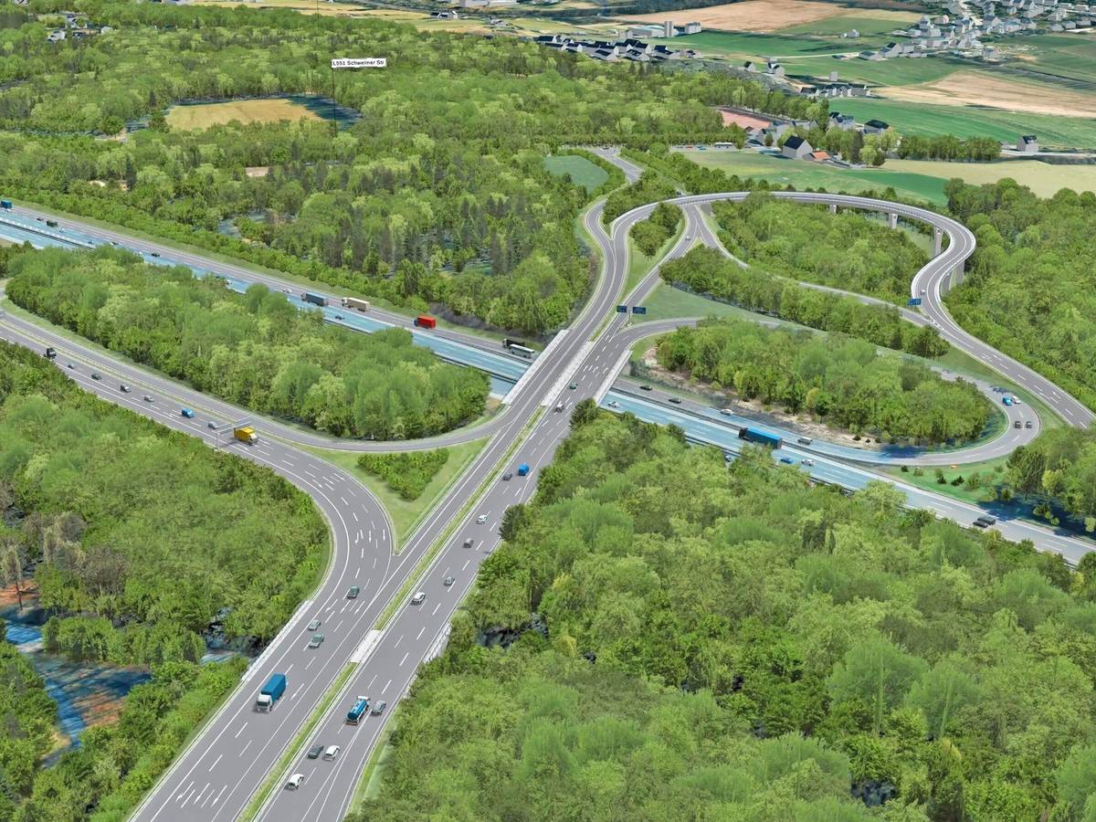 Aus für die Ampel im Autobahnkreuz