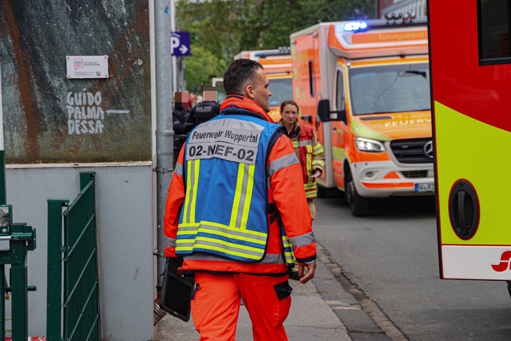 Die Rettungskräfte waren mit einem größeren Aufgebot vor Ort.