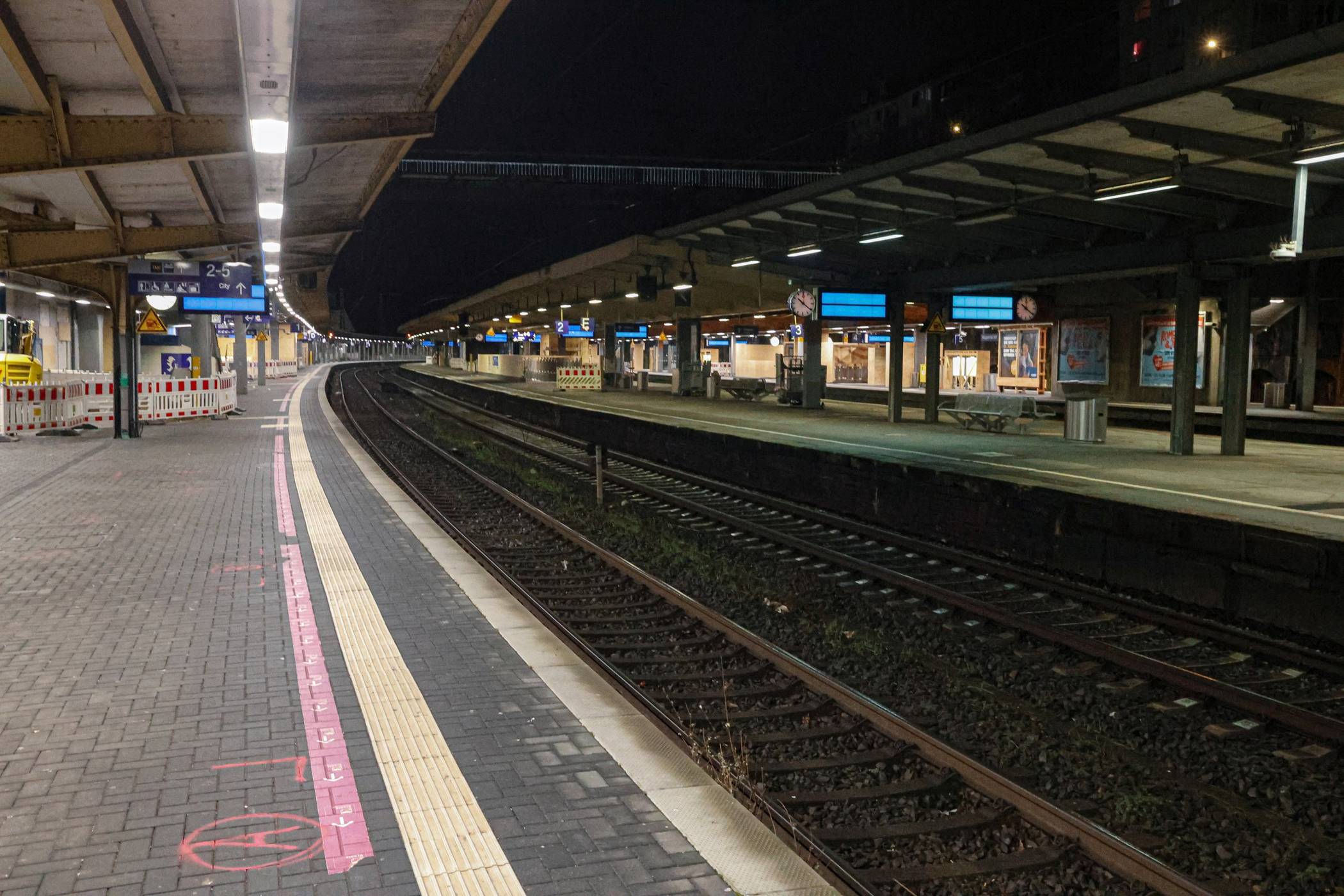  Der Betrieb am Hauptbahnhof ruht (Archivbild). 