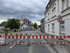 Der Kreuzungsbereich ist abgesperrt.