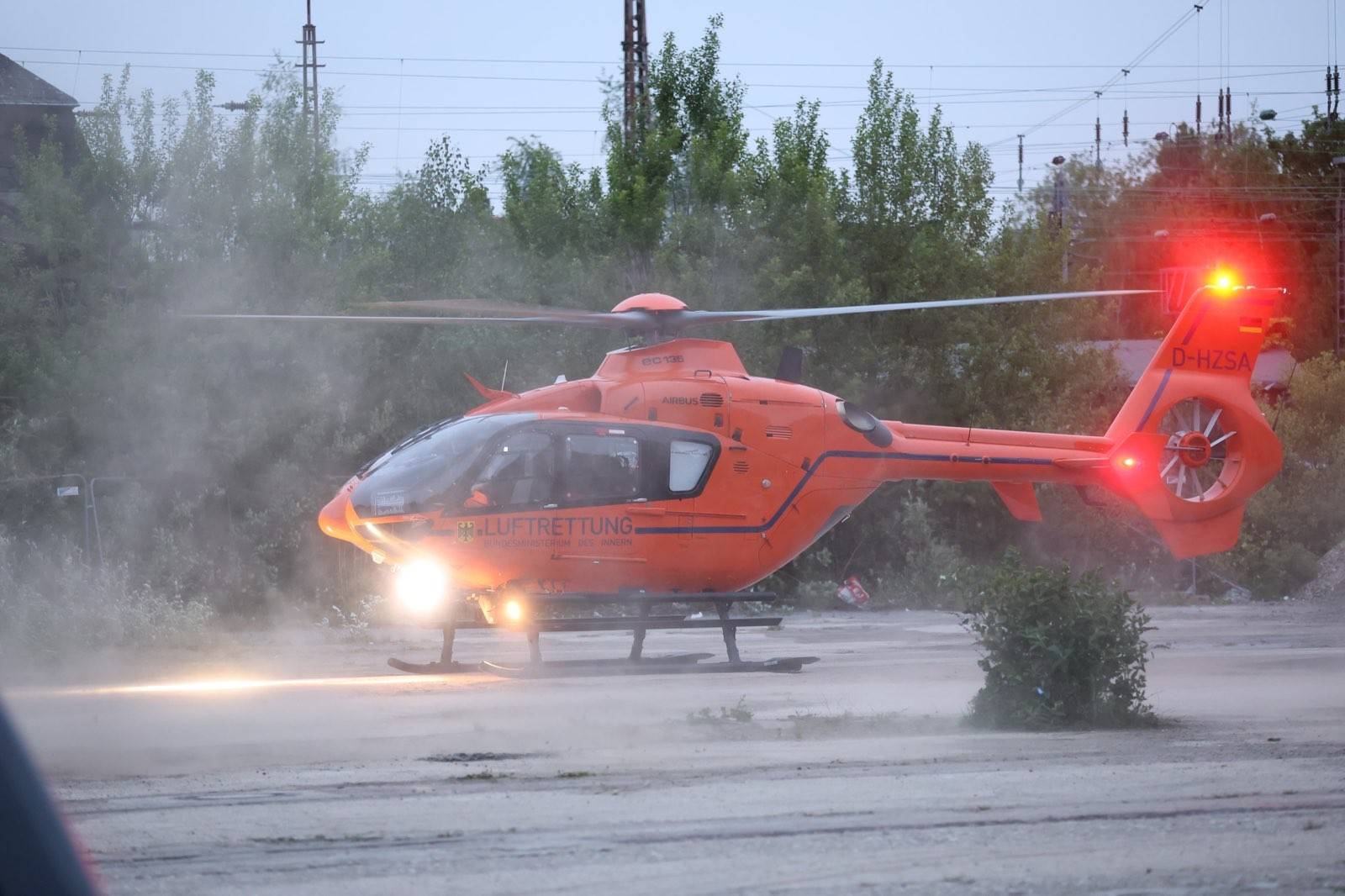Hubschrauber-Einsatz wegen schwerer Brandverletzung