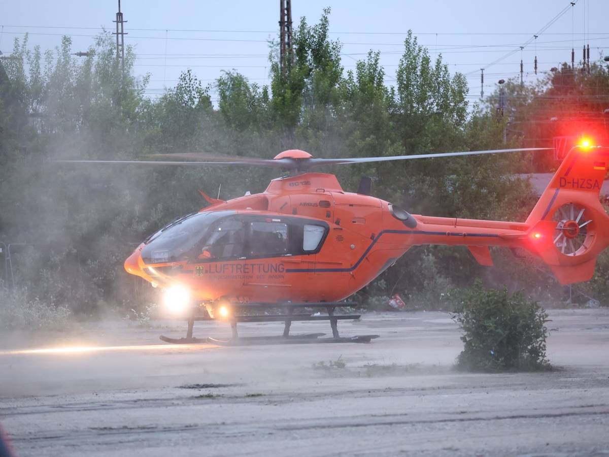 Hubschrauber-Einsatz wegen schwerer Brandverletzung