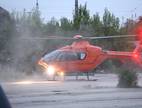 Hubschrauber-Einsatz wegen schwerer Brandverletzung