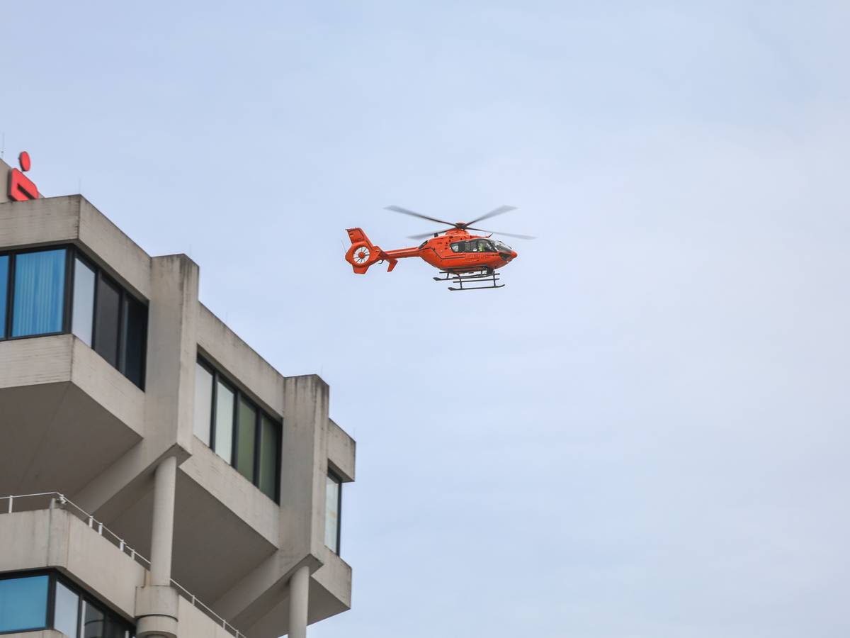 Rettungshubschrauber in Elberfeld
