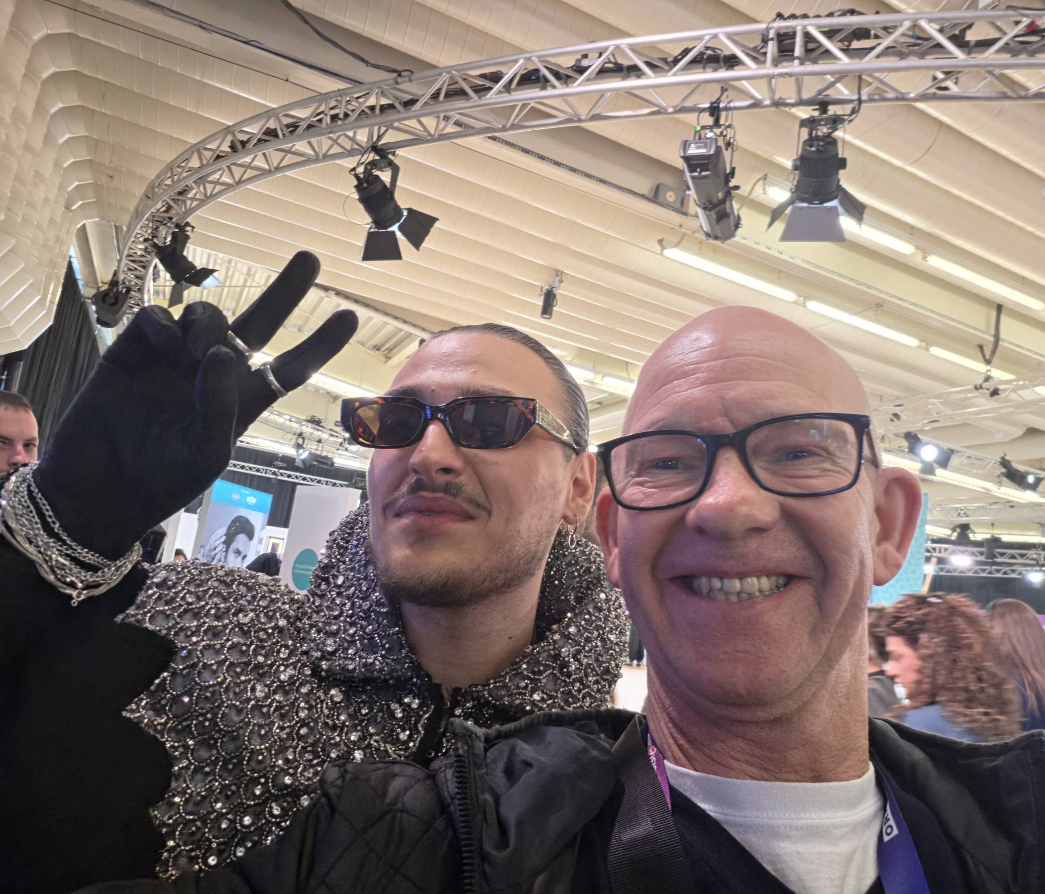  Alis Kallaçi  aus Albanien mit Peter Bergener. 